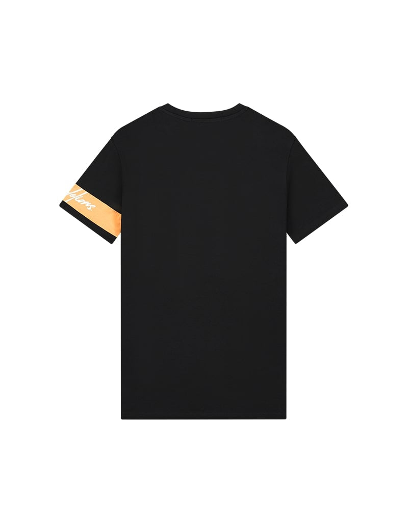 Malelions Men Captain T-Shirt | Black/Peach