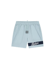 Malelions Men Captain Swim Shorts | Light Blue/Navy