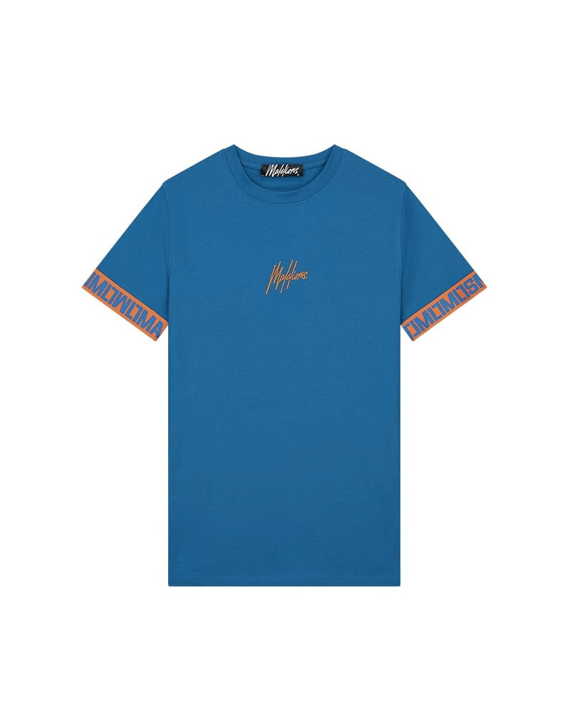  Malelions Men Venetian T-Shirt | Cobalt/Orange