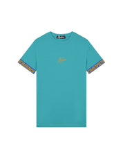 Malelions Men Venetian T-Shirt | Aqua Blue/Gold