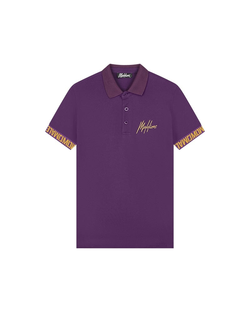  Malelions Men Venetian Polo | Purple/Gold