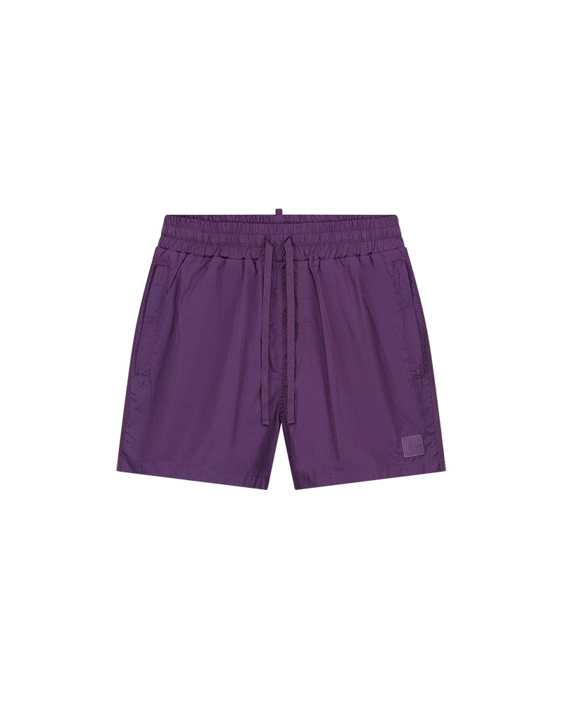  Malelions Signature Patch Swim Shorts | Purple