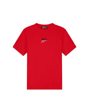 Malelions Men Split T-Shirt | Red/White