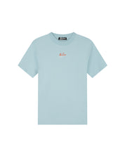 Malelions Men Split T-Shirt | Light Blue/Coral