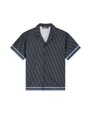 Malelions Herren-Monogrammhemd | Schwarz