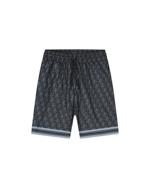 Malelions Herren-Monogramm-Shorts | Schwarz