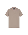  Malelions Men Zip Polo | Taupe