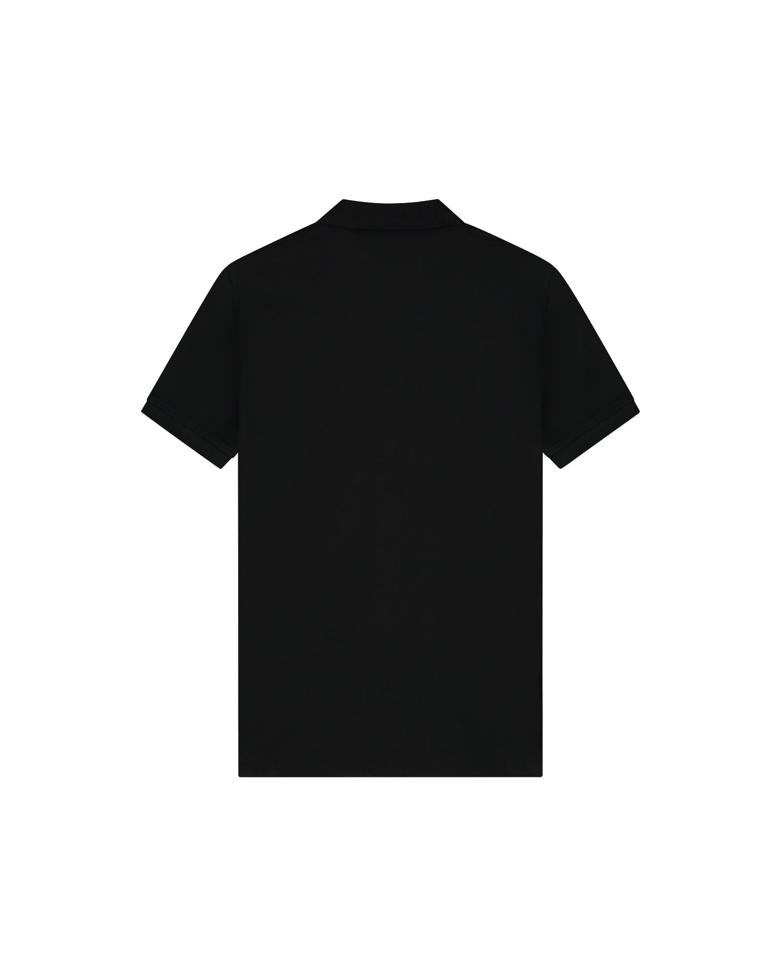 Malelions Men Pique Zip Polo | Black