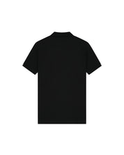 Malelions Men Pique Zip Polo | Black