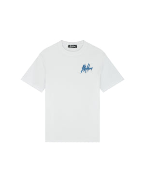 Malelions Men Signature Drip T-Shirt | White
