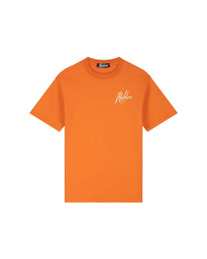 Malelions Men Signature Drip T-Shirt | Orange