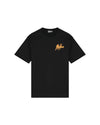  Malelions Men Signature Drip T-Shirt | Black/Orange