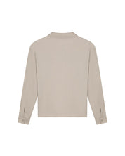 Malelions Men Seersucker Longsleeve Shirt | Taupe