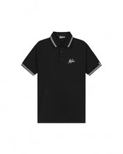 Malelions Men Signature Polo | Black/White