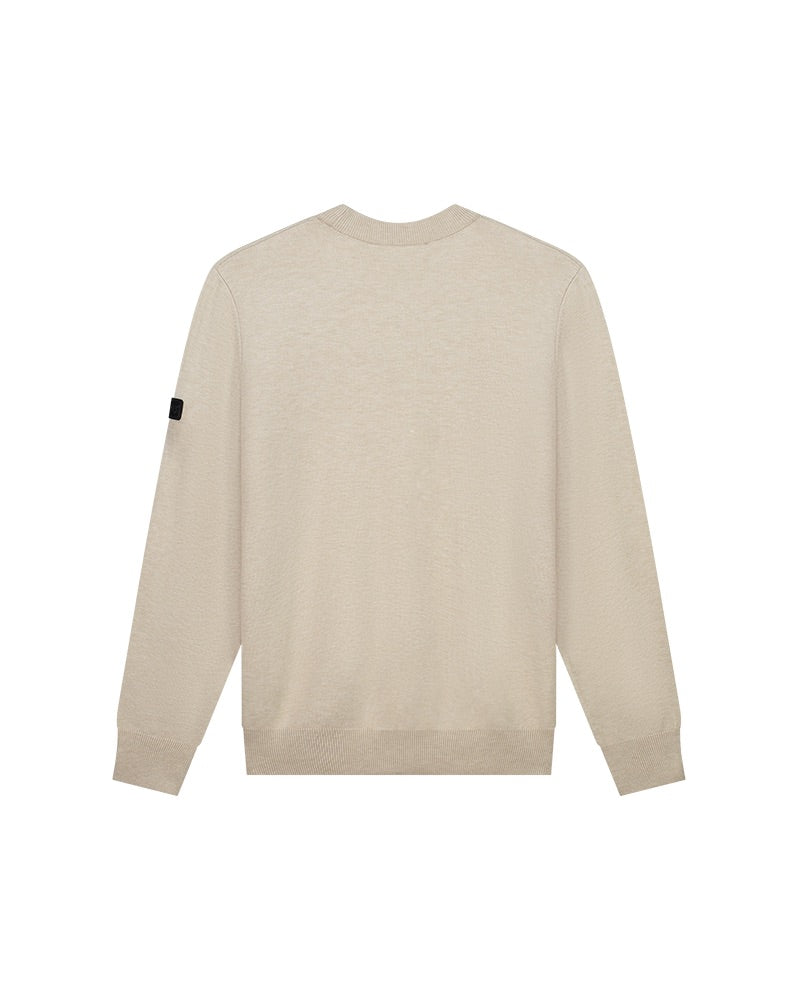 Malelions Men Knit Sweater | Taupe