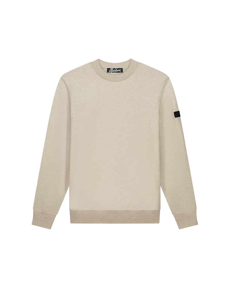 Malelions Men Knit Sweater | Taupe