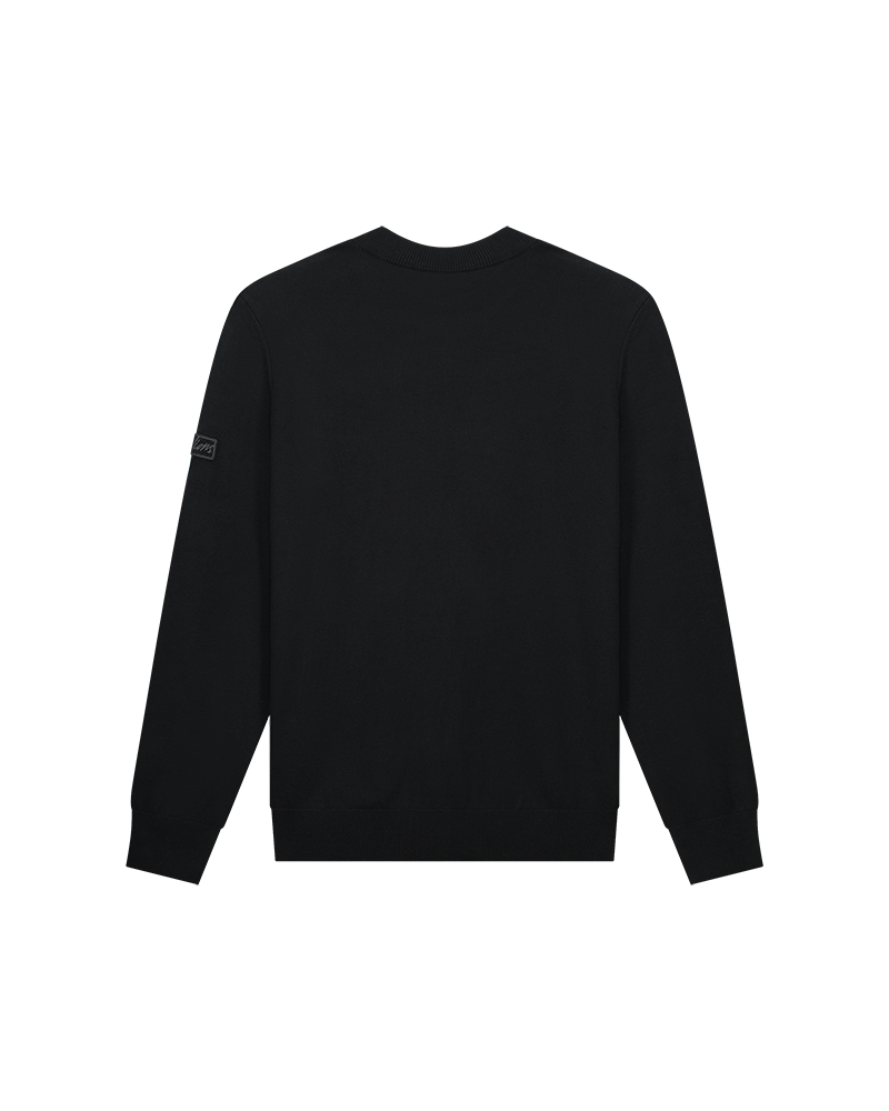 Malelions Men Knit Sweater | Black