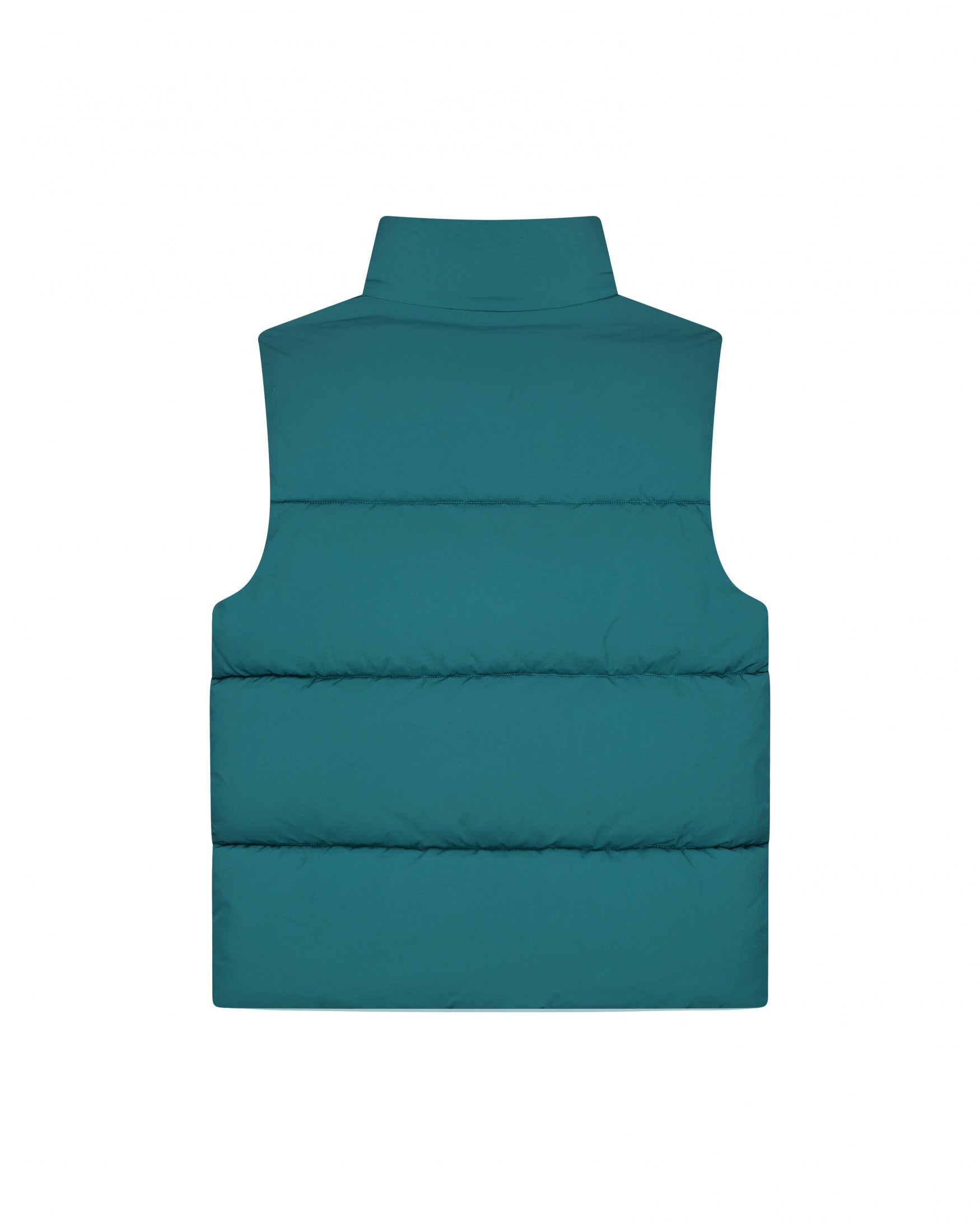 Malelions Men Crinkle Padded Vest | Petrol