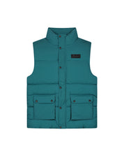 Malelions Men Crinkle Padded Vest | Petrol