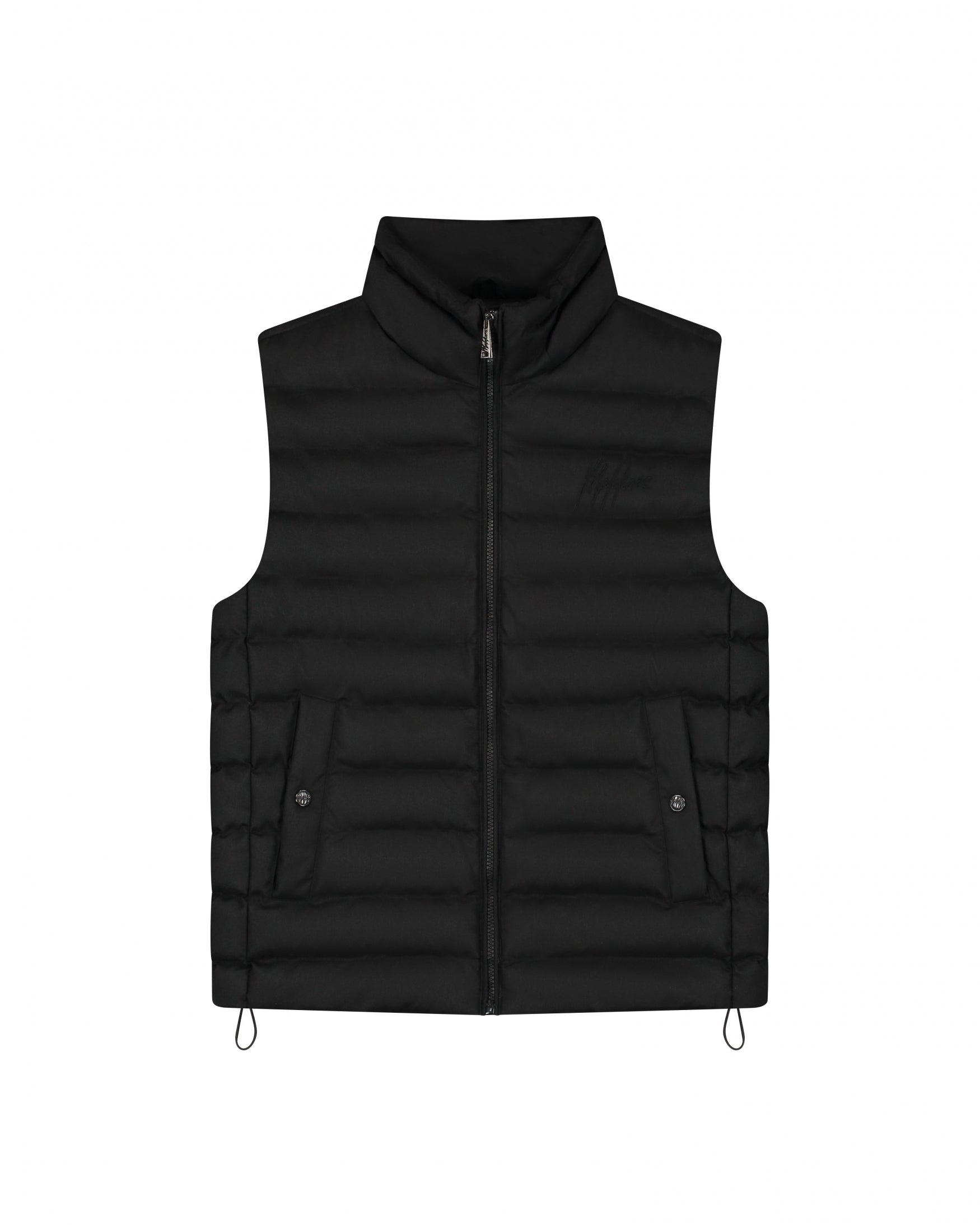  Malelions Men Melange Padded Vest | Black