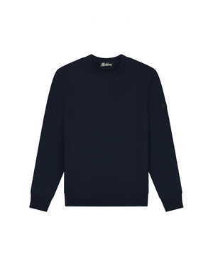 Malelions Men Knitted Crewneck | Navy