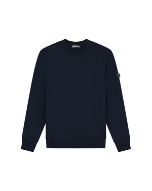 Malelions Men Knitted Crewneck | Navy