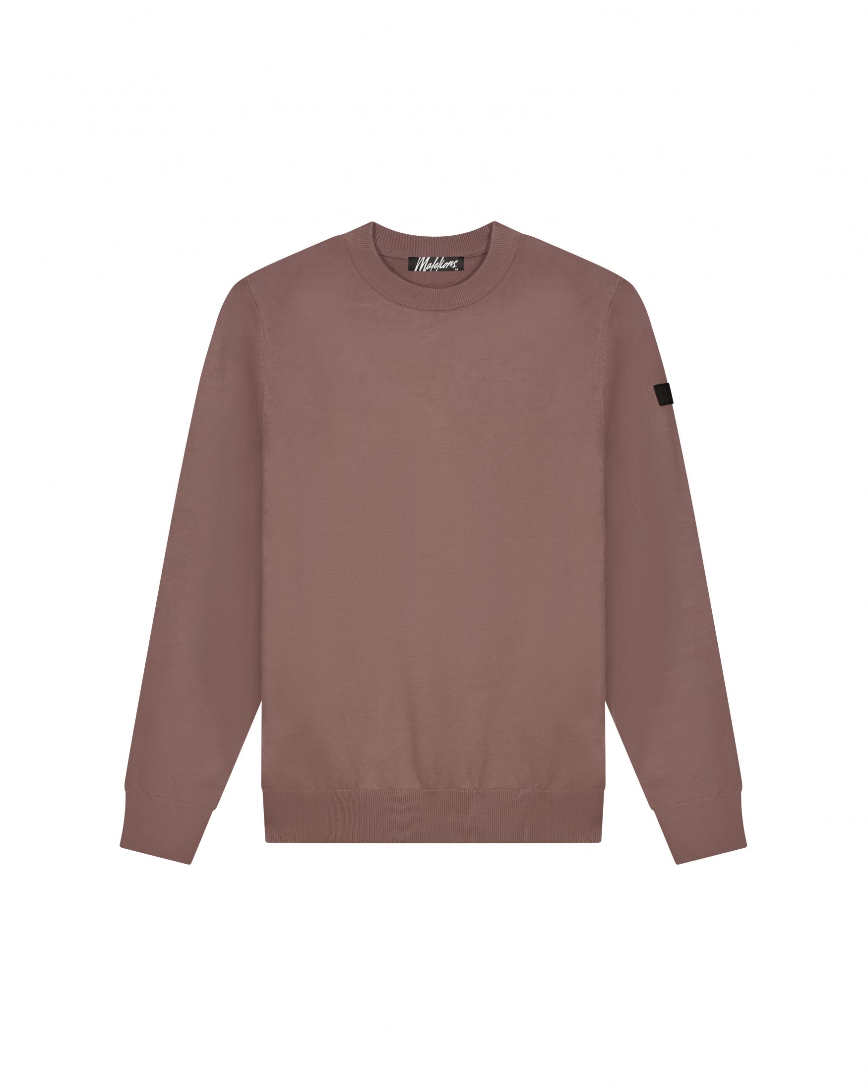  Malelions Men Knitted Crewneck | Stone Brown