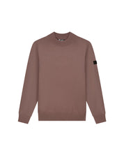 Malelions Men Knitted Mock Neck Sweater | Stone Brown