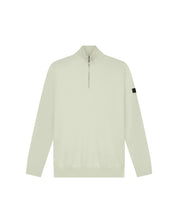 Malelions Men Knitted Quarter Zip | Pale Aqua