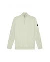  Malelions Men Knitted Quarter Zip | Pale Aqua