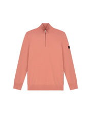 Malelions Men Knitted Quarter Zip | Coral