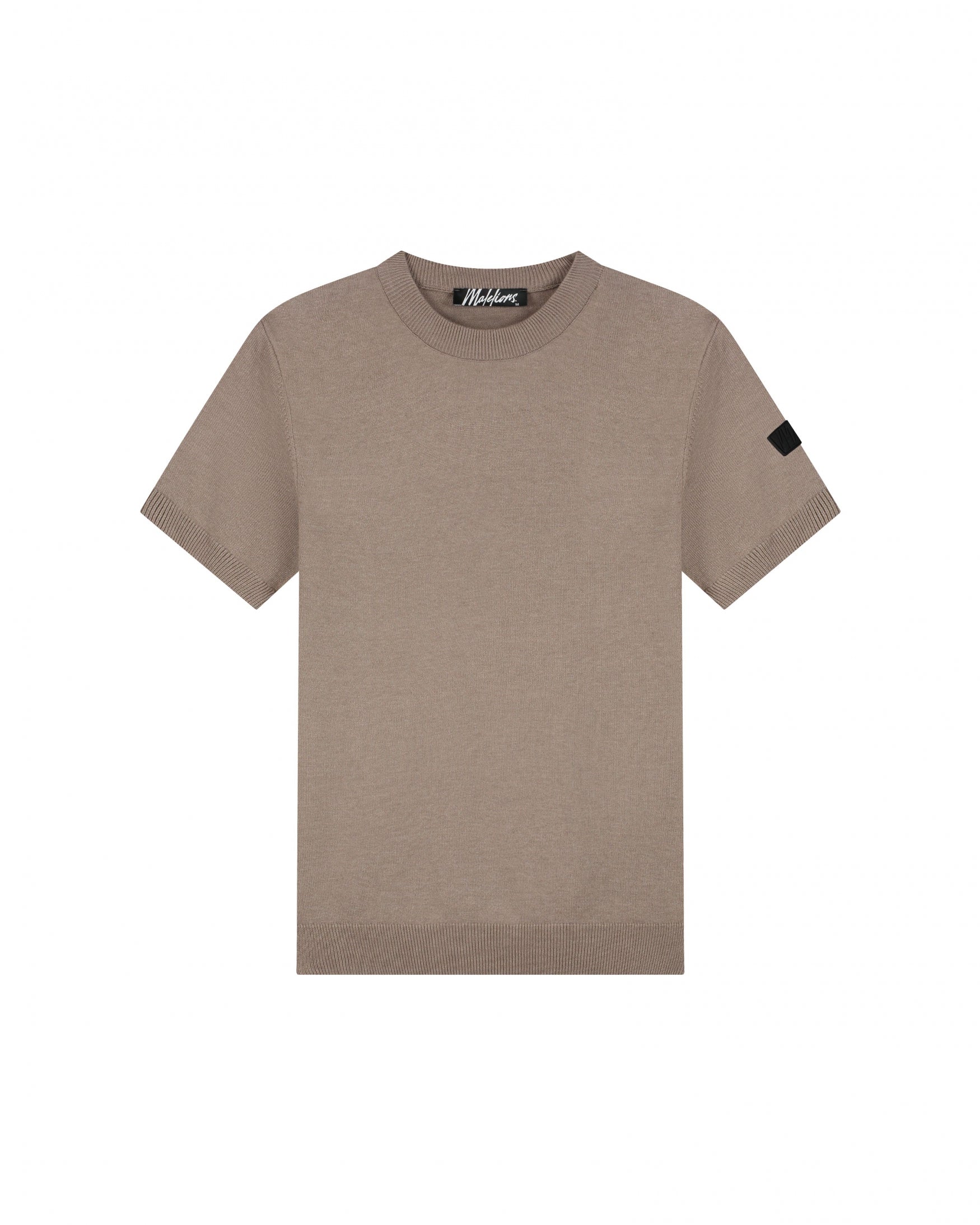  Malelions Men Knitted T-Shirt | Taupe