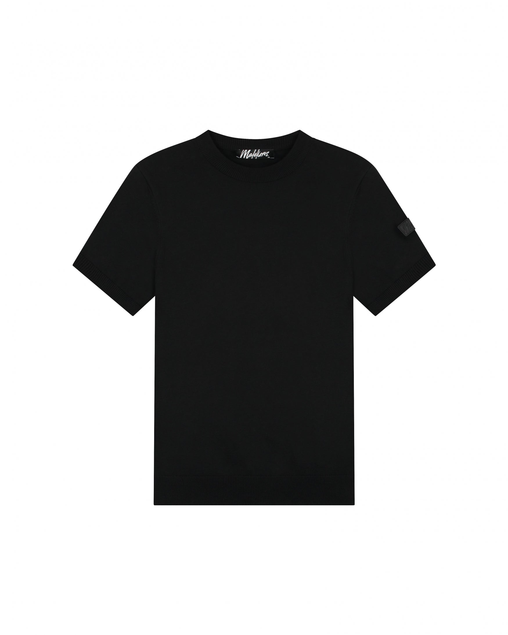  Malelions Men Knitted T-Shirt | Black