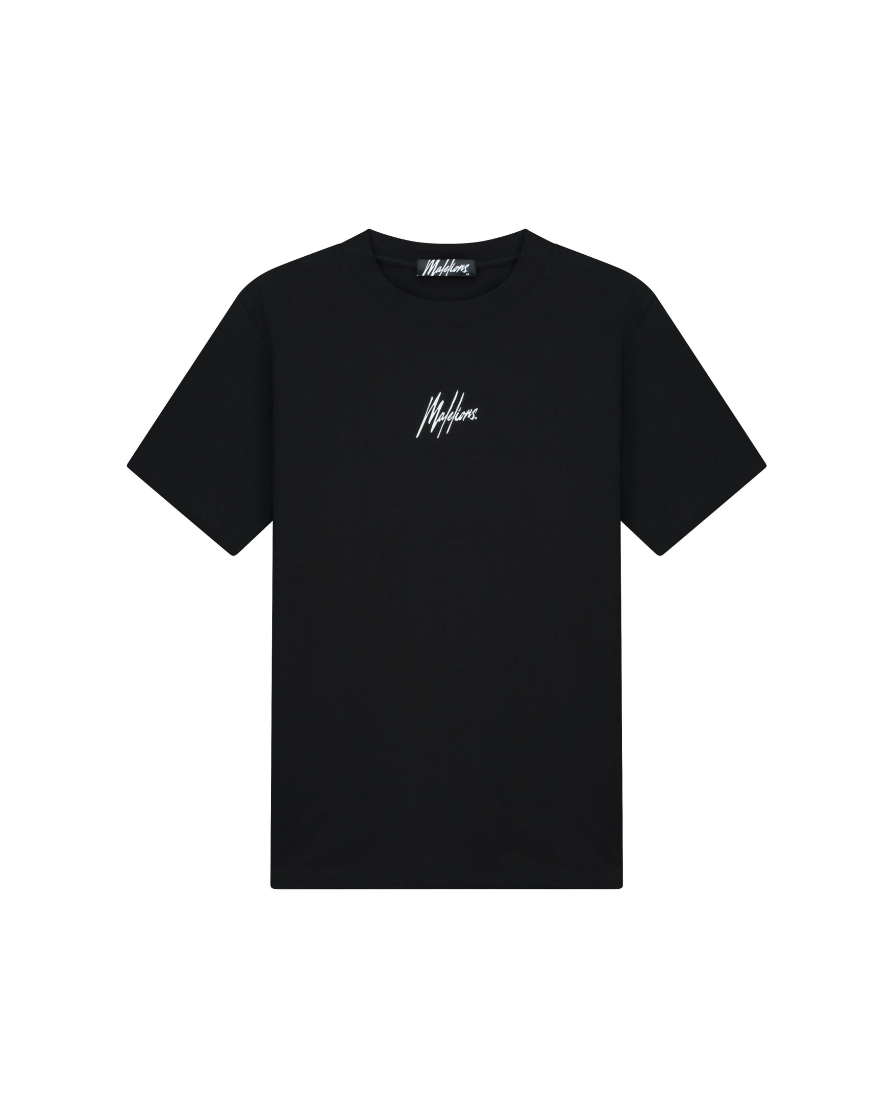  Malelions Men Striped Signature T-Shirt | Black/White