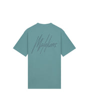 Malelions Men Striped Signature T-Shirt | Blue