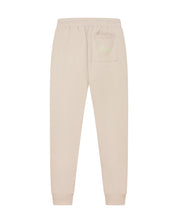 Malelions Men Striped Signature Sweatpants | Taupe/Light Green