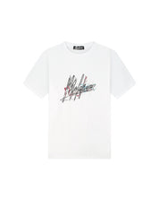 Malelions Men Splash Signature T-Shirt | White