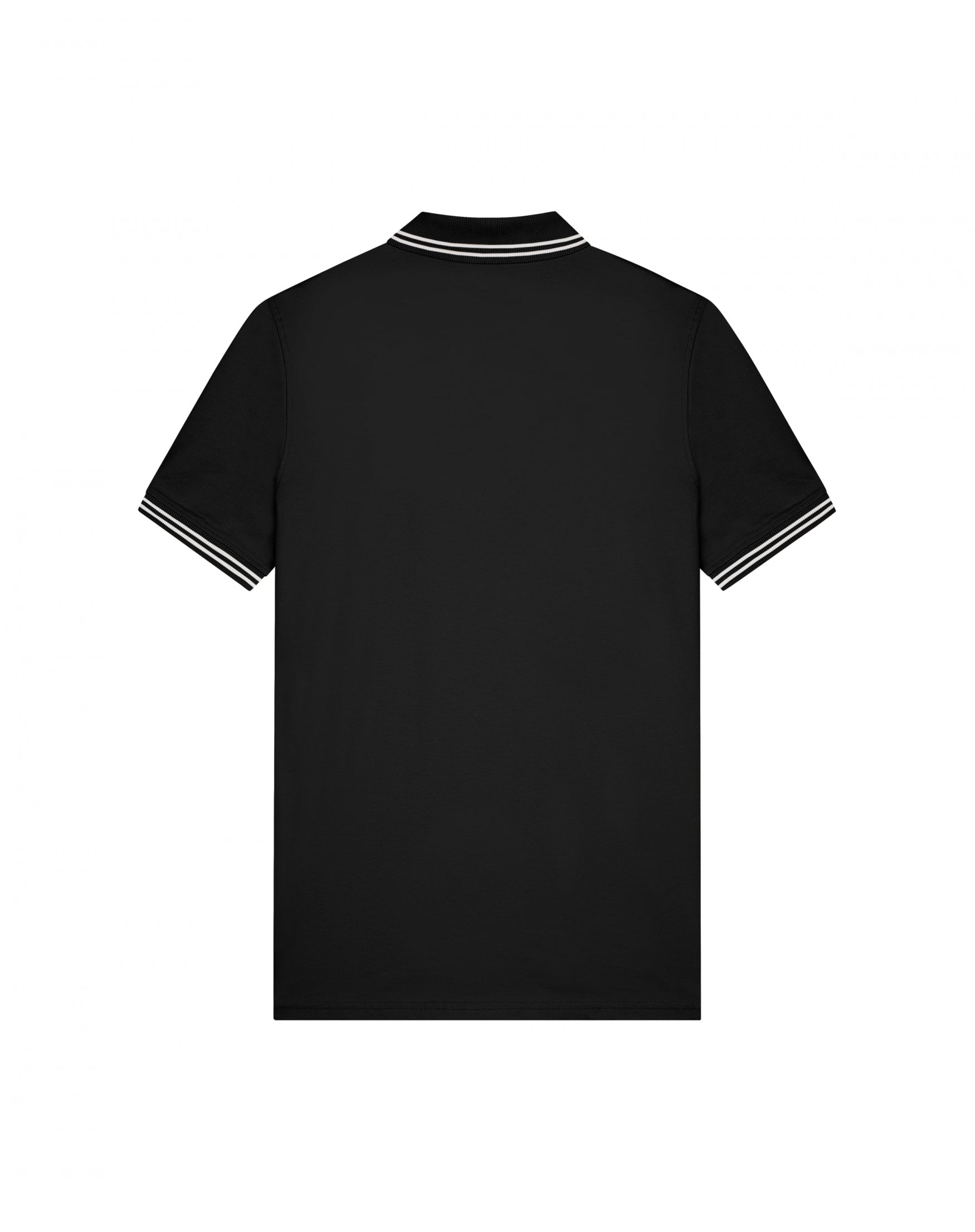 Malelions Men Signature Polo | Black/White