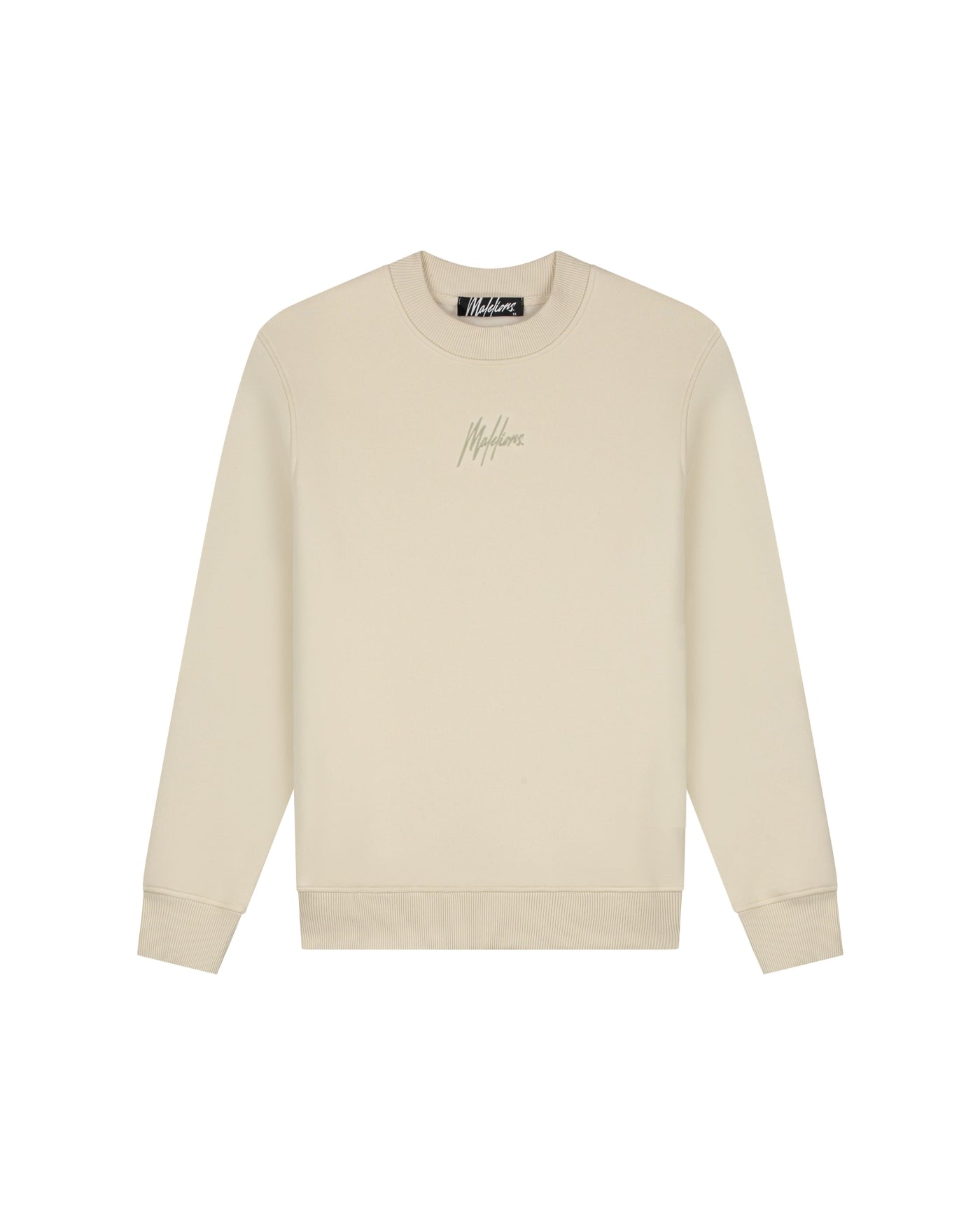  Malelions Men Striped Signature Sweater | Beige