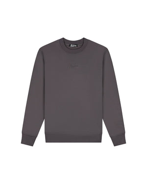 Malelions Men Striped Signature Sweater | Mulch Brown