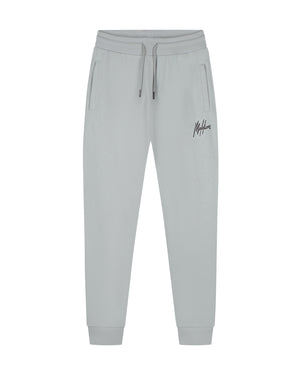 Malelions Men Striped Signature Sweatpants | Ocean Grey