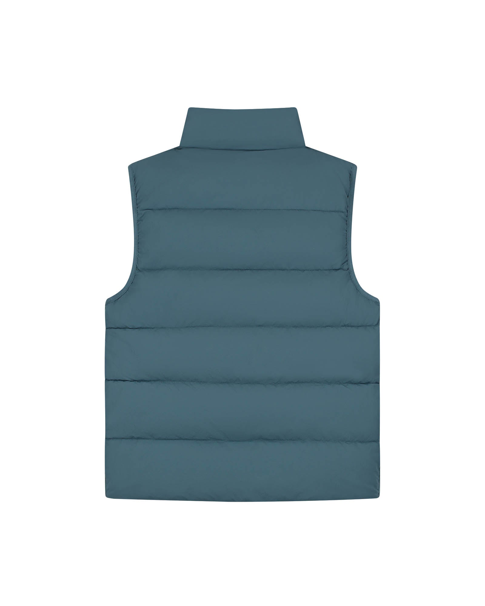 Malelions Men Matt Crinkle Padded Vest | Blue Slate