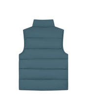 Malelions Men Matt Crinkle Padded Vest | Blue Slate