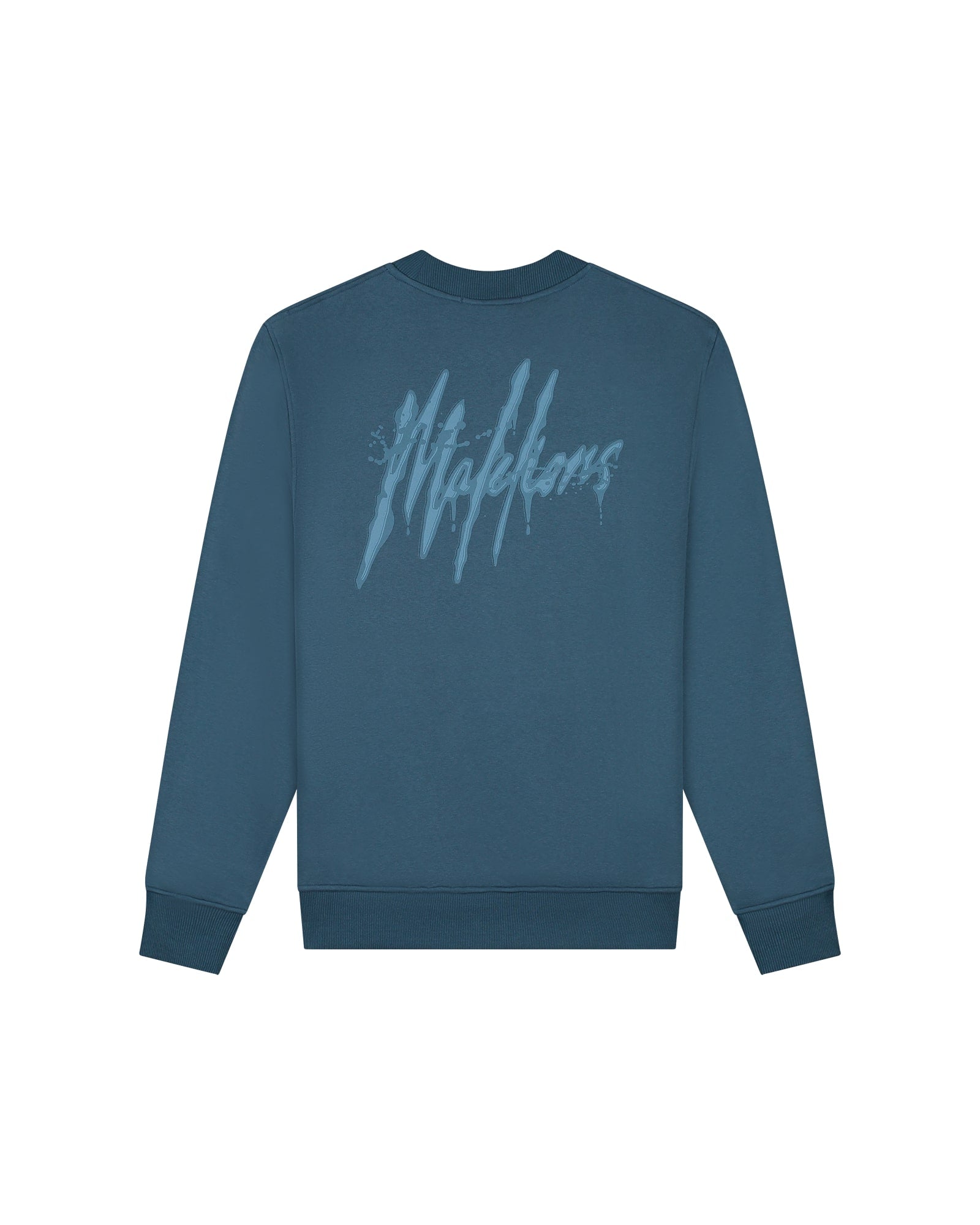 Malelions Men Signature Drip Sweater | Blue Slate
