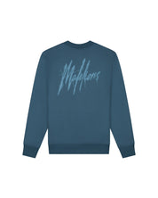 Malelions Men Signature Drip Sweater | Blue Slate