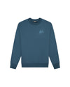  Malelions Men Signature Drip Sweater | Blue Slate
