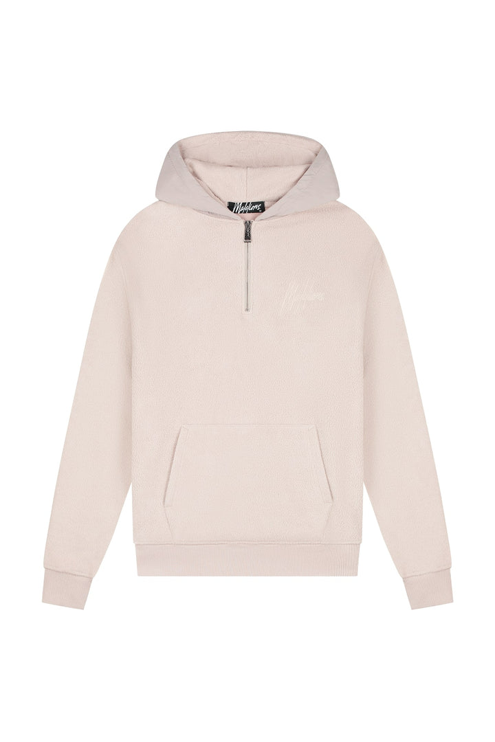 MM1_AW25_34_099_Malelions_Men_Fleece_Nylon_Half_Zip_Hoodie_Sand_Front_1.jpg