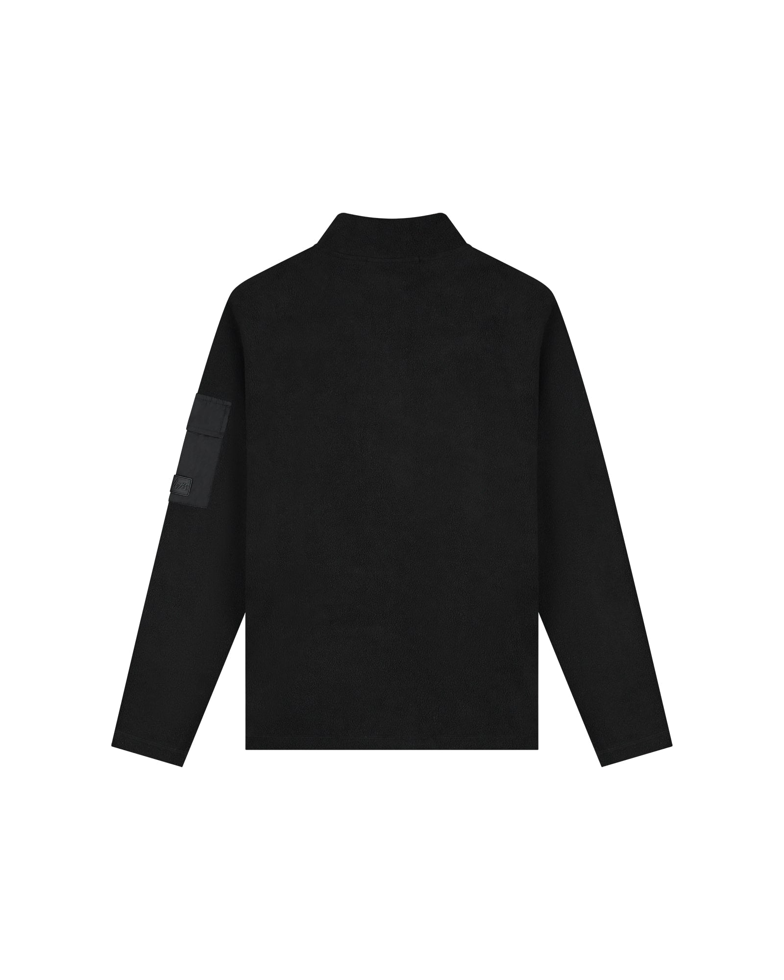 Malelions Men Fleece Half Zip Sweater | Black