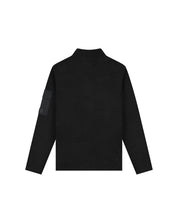 Malelions Men Fleece Half Zip Sweater | Black