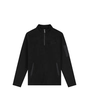 Malelions Men Fleece Half Zip Sweater | Black